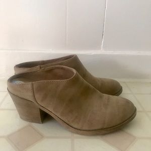 Mule slip on boots